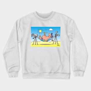 journalist on vacation Crewneck Sweatshirt